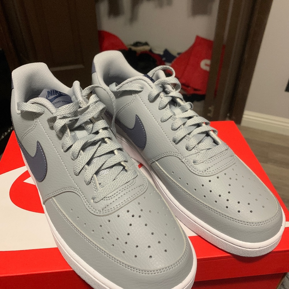 Mens Nike Court Vision Low Next Nature (Grey) Sneaker Size 11.5